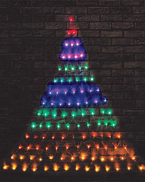 Rainbow Christmas Tree Wall LED Light 1.6m