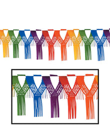 Rainbow Drop Fringe Garland 3.6m