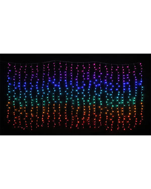 Rainbow LED Flashing Curtain 3.6m