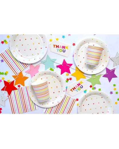 Rainbow Thank You Tags Pack of 10