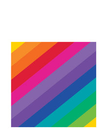 Rainbow Lunch Napkins Pack of 16