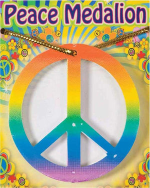 60s Rainbow Peace Necklace