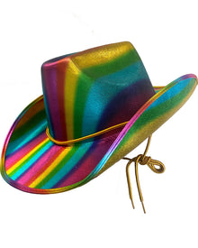 Rainbow Pride Cowboy Hat