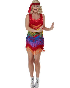 20s Rainbow Pride Flapper Womens Costume