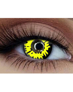 Raptor 14mm Yellow Contact Lenses with Case with Case