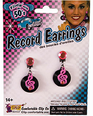 80s Record Earrings