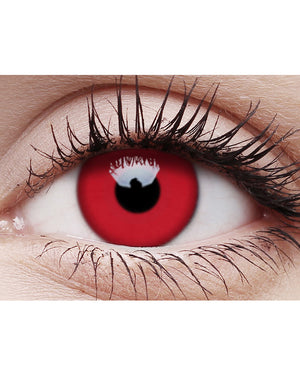 Blacklight Glow 14mm Red Contact Lenses