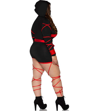 Red Dragon Ninja Womens Plus Size Costume