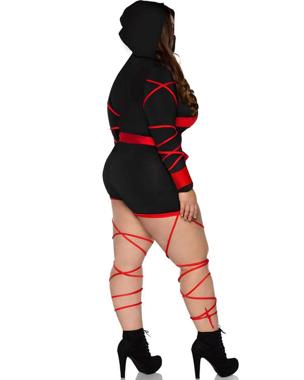 Red Dragon Ninja Womens Plus Size Costume