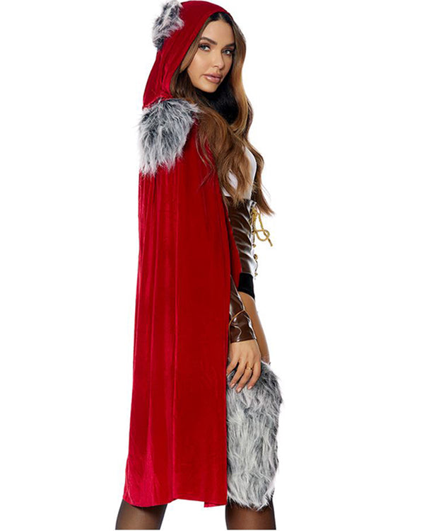 Red Haute Riding Hood Womens Costume