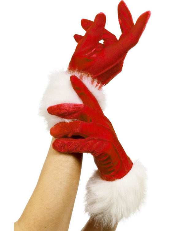 Christmas Red Santa Gloves
