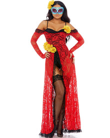 Reina De Muerte Womens Halloween Costume