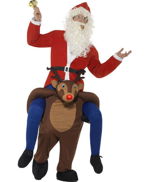 Reindeer Piggyback Adult Christmas Costume