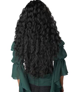 Renaissance Maiden Long Curly Black Wig