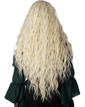 Renaissance Maiden Long Icy Blonde Wig