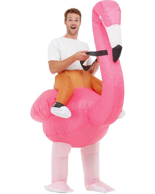 Ride Em Flamingo Inflatable Adult Costume