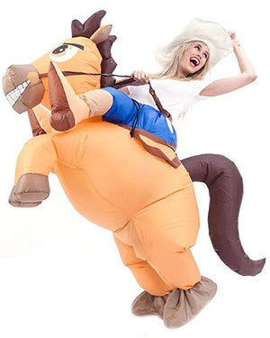 Riding A Horse Inflatable Adult Costume