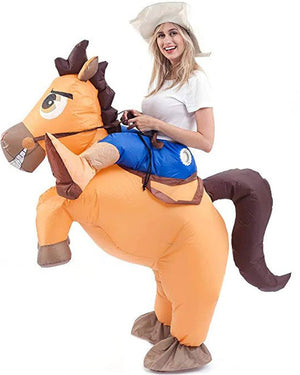 Riding A Horse Inflatable Adult Costume