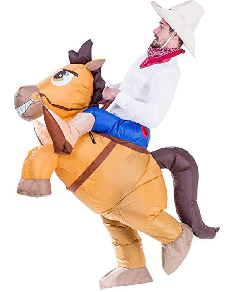 Riding A Horse Inflatable Adult Costume