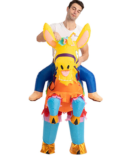 Riding A Llama Inflatable Adult Costume