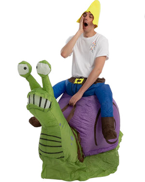 Riding A Snail Inflatable Adult Costume