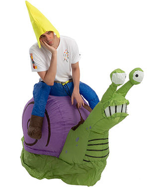 Riding A Snail Inflatable Adult Costume