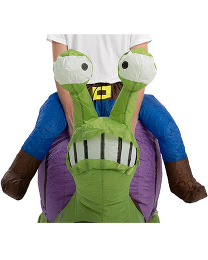 Riding A Snail Inflatable Adult Costume