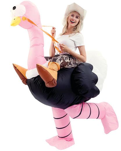 Riding An Ostrich Inflatable Adult Costume