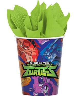 Rise of the Teenage Mutant Ninja Turtles 266ml Cup Pack of 8