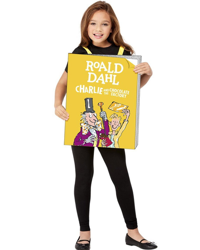 Roald Dahl Chocolate Factory Book Cover Kids Book Week Costume