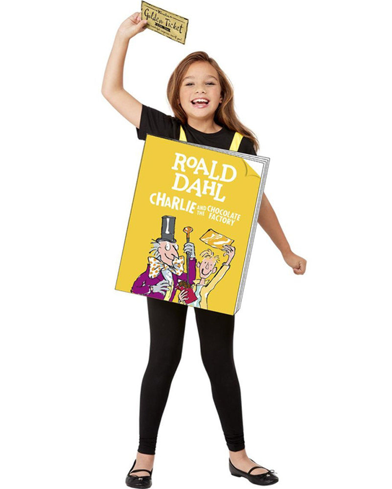 Roald Dahl Chocolate Factory Book Cover Kids Book Week Costume