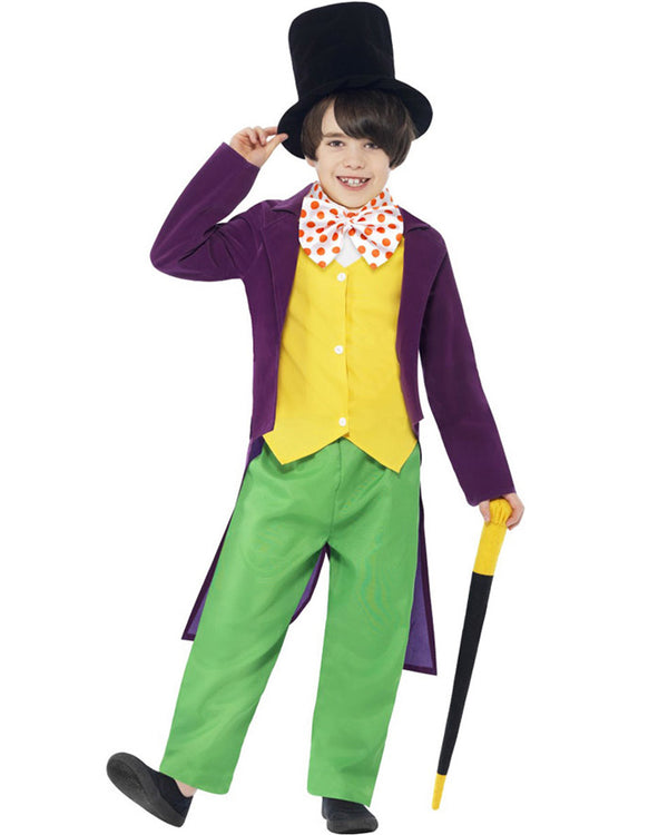 Roald Dahl Willy Wonka Boys Costume