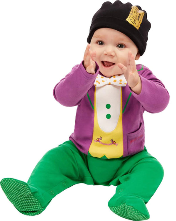 Roald Dahl Willy Wonka Purple Baby Costume