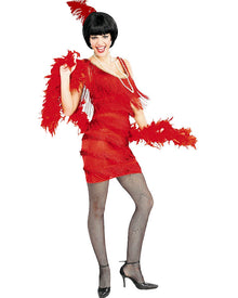 20s Roarin Red Flapper Womens Costume