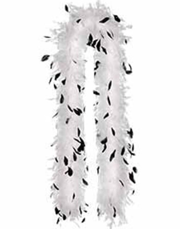 Roaring 20s Black and White Feather Boa