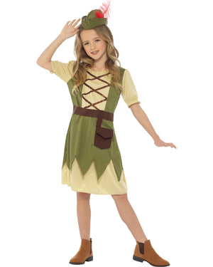 Robin Hood Dress Girls Costume
