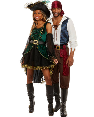 Rugged Rogue Pirate Mens Costume