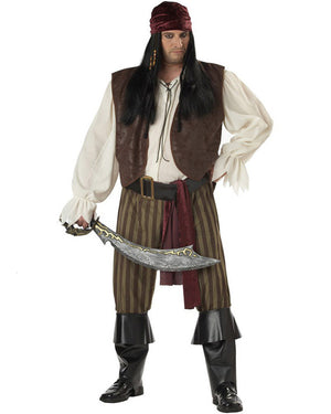 Rogue Pirate Mens Plus Size Costume