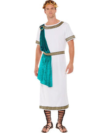 Roman Emperor Aqua Toga Deluxe Mens Costume