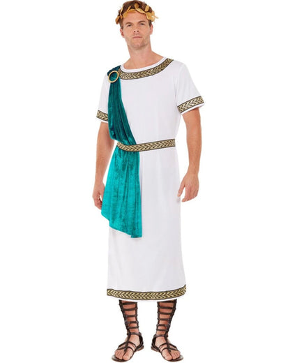 Roman Emperor Aqua Toga Deluxe Mens Costume