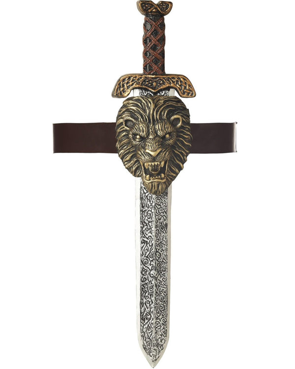 Roman Sword with Gold Lion Sheath 61cm