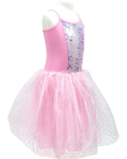 Romantic Ballet Sequin Sparkle Party Dress Girls Costume