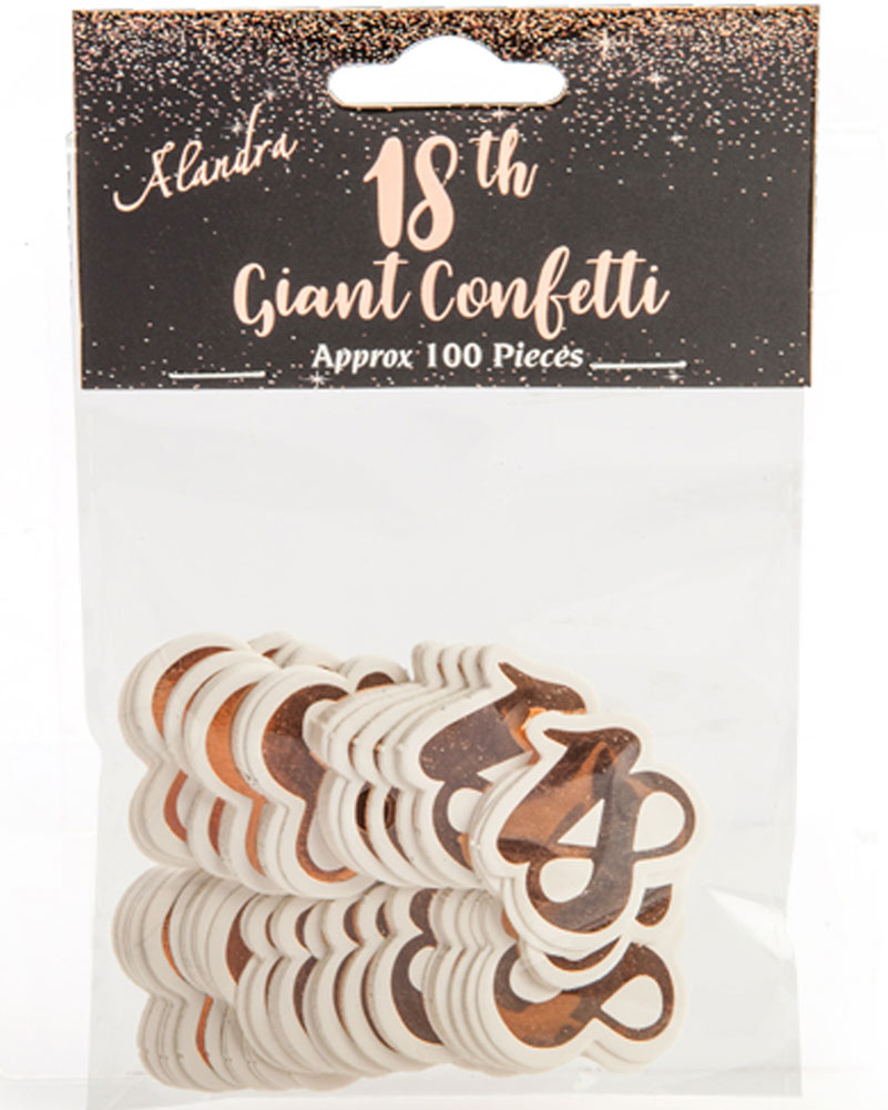 Rose Gold 18th Birthday Giant Confetti