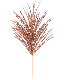 Rose Gold Glitter Spray Stems 60cm