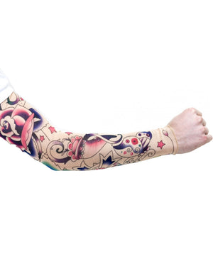Rose Tribal Tattoo Sleeve