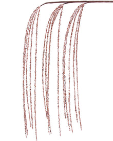 Rose Gold Hanging Glitter Spray Stems 100cm