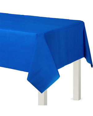 Bright Royal Blue Plastic Lined Tablecover