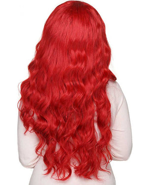 Long Wavy Premium Crimson Red Wig