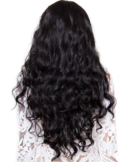Gypsy Kiss Premium Long Curly Black Wig