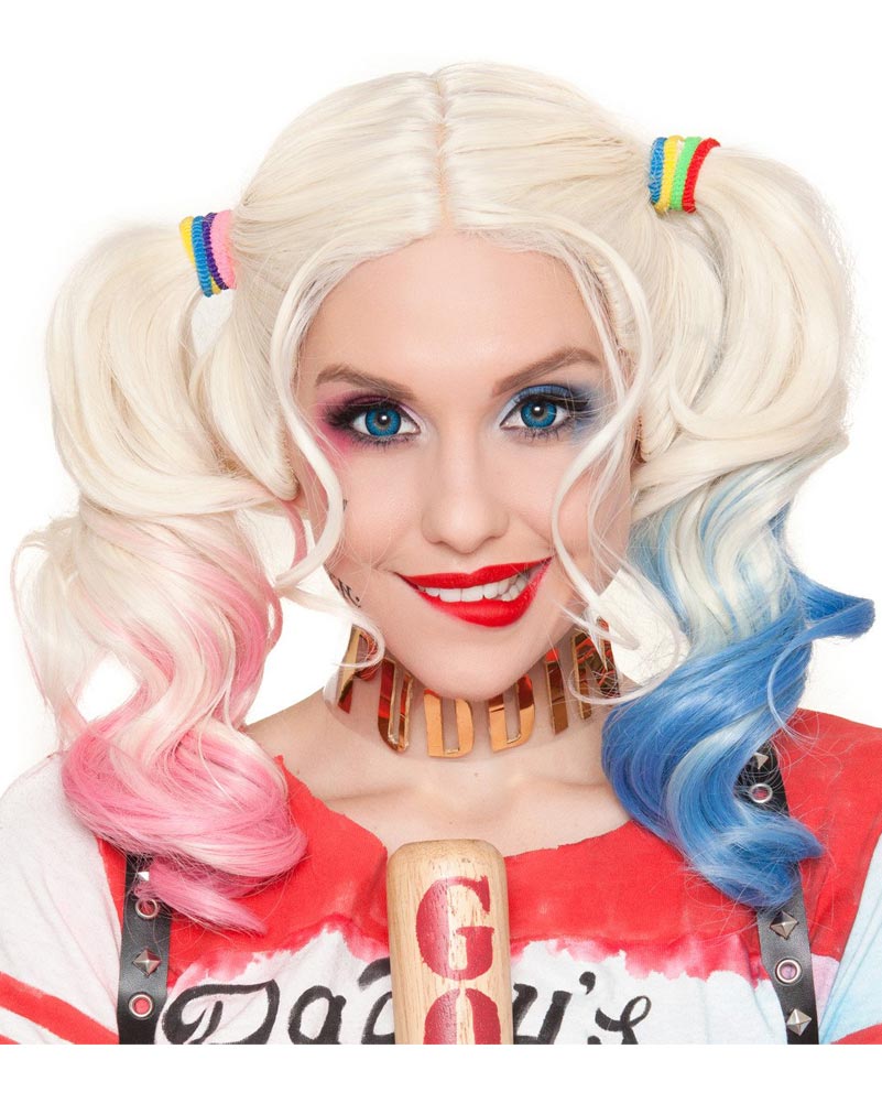 Daddys Lil Monster Premium Platinum Blonde Pigtails Wig